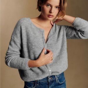 Sezane Gaspard Gray Cardigan